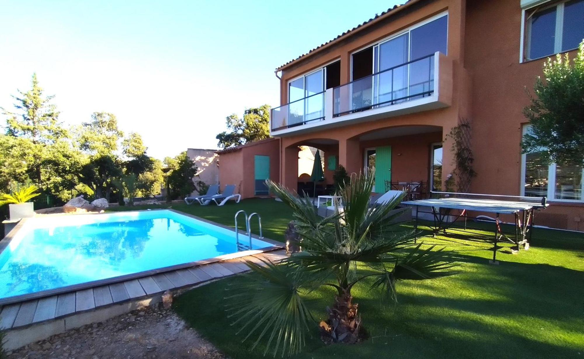 Superbe Bas De Villa 80 M2 Piscine Privee Reservee Aux Vacanciers Avec Vue Magnifique 6 Couchages La Londe-les-Maures Εξωτερικό φωτογραφία